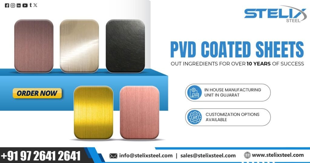 Stainless Steel PVD Coated Sheet in Uttar Pradesh