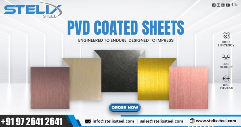 Supplier of Stainless Steel PVD Coated Sheet in Delhi