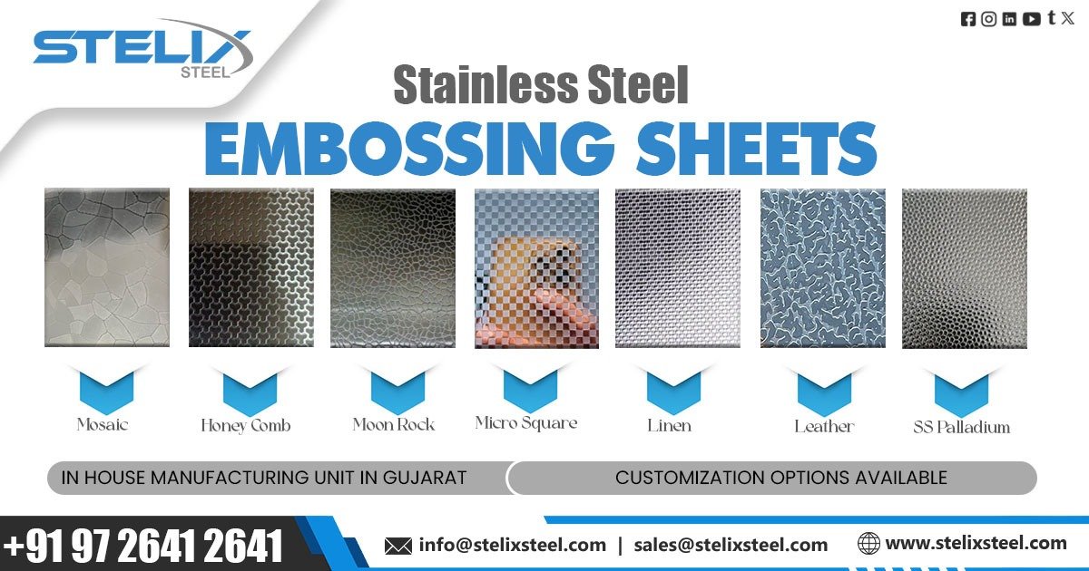 Supplier of Stainless Steel Embossing Sheet in Pune