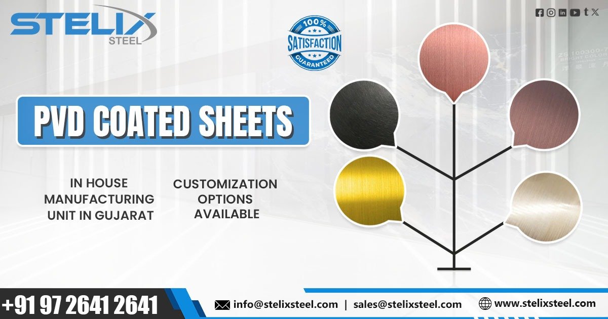 Supplier of PVD Coated Sheet in Mysuru