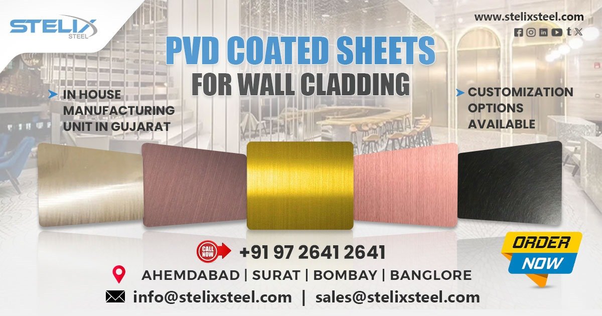 PVD Coated Sheets for Wall Cladding in Delhi