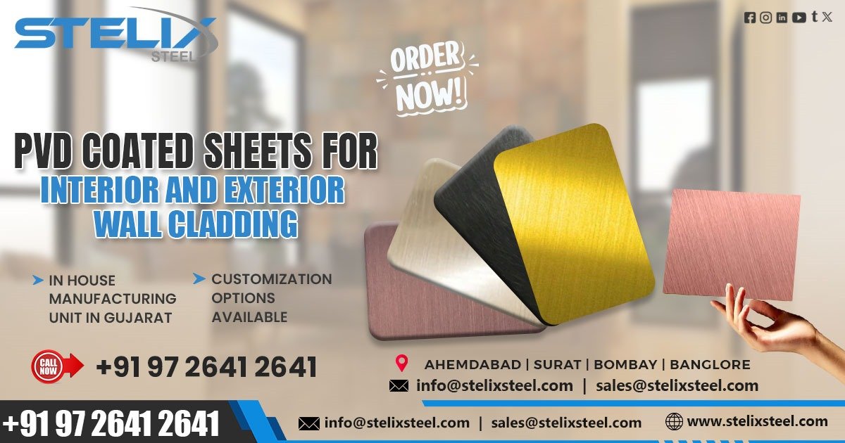 PVD Coated Sheet for Interior and Exterior Wall Cladding in Rajasthan