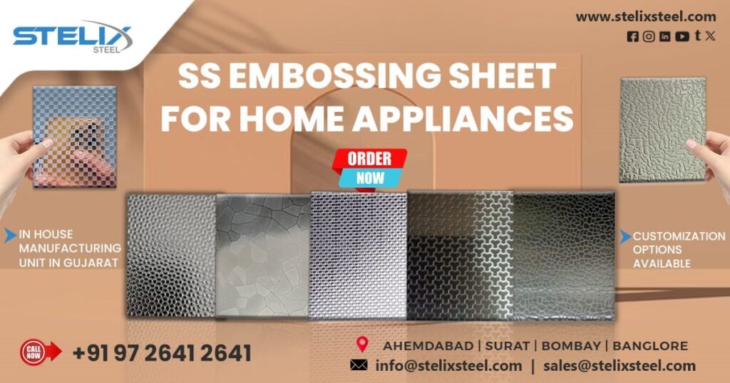 SS Embossing Sheet for Home Appliances in Bengaluru
