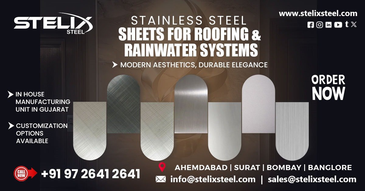 Stainless Steel Sheet for Roofing and Rainwater Systems