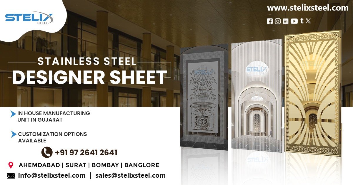 Designer Stainless Steel Sheet in Ahmedabad