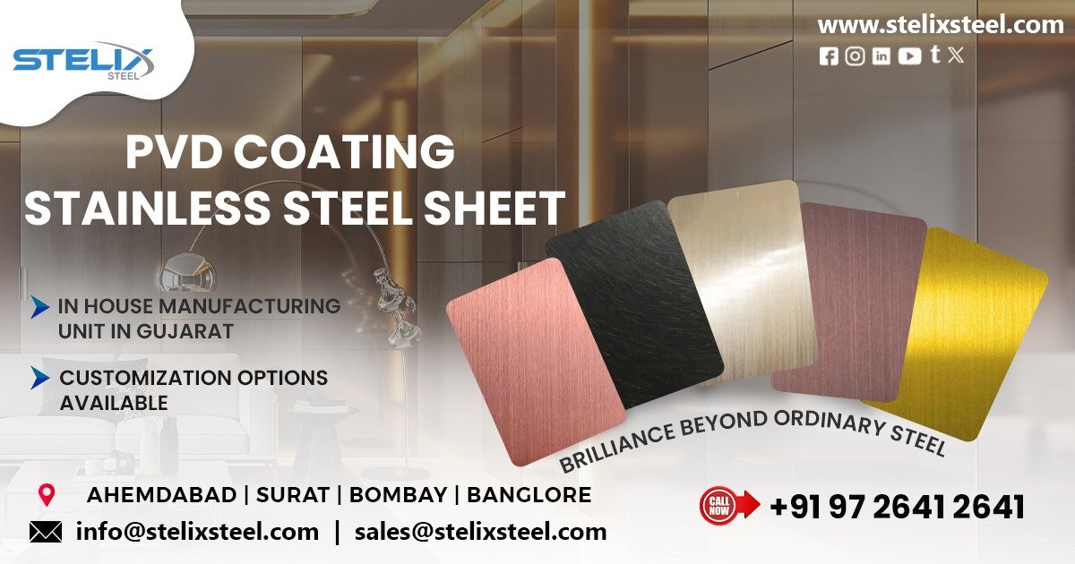 PVD Coating Stainless Steel Sheet in Ahmedabad