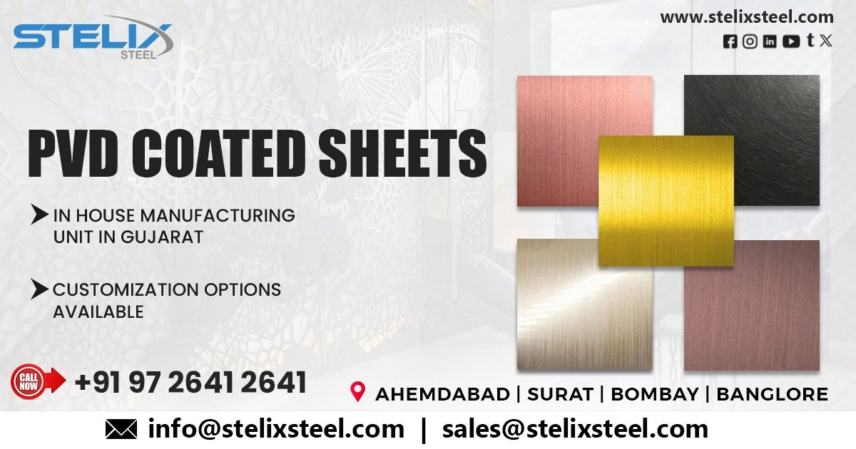 Stainless Steel PVD Gold Finish Sheet