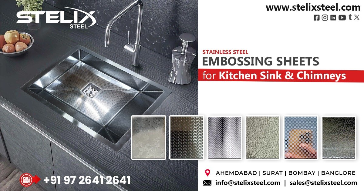 SS Embossing Sheets for Kitchen Sink and Chimneys in Indore