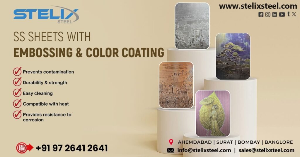 SS Sheets with Embossing and Color Coating in Raipur