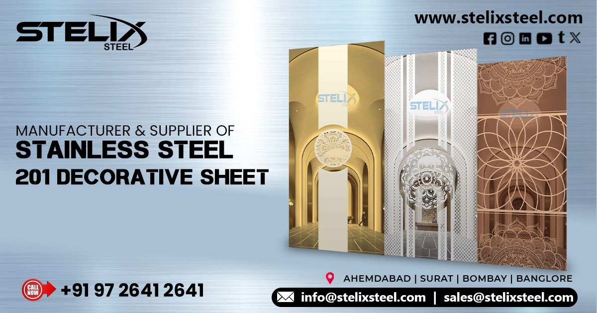 Stainless Steel 201 Decorative Sheet in Ahmedabad
