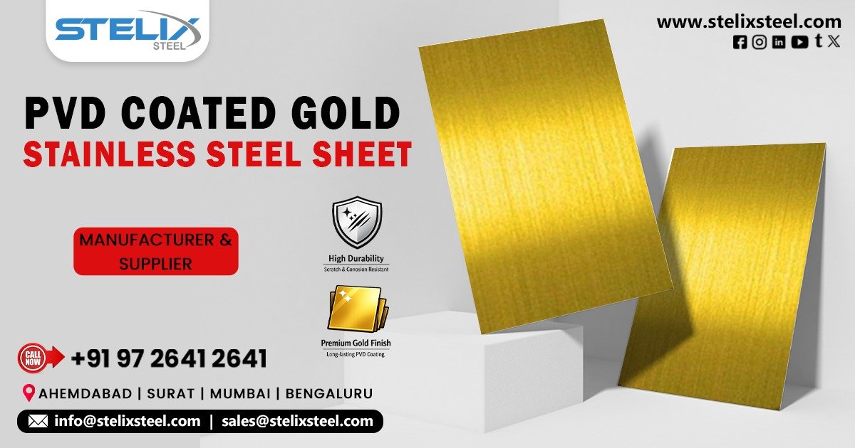 PVD Coated Gold Stainless Steel Sheet in India