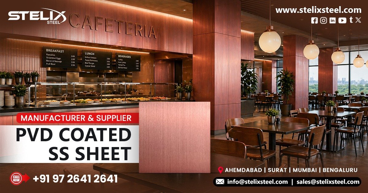 Premium PVD coated sheets for architectural and interior design, offering durable, scratch-resistant, stylish finishes for modern luxury applications.