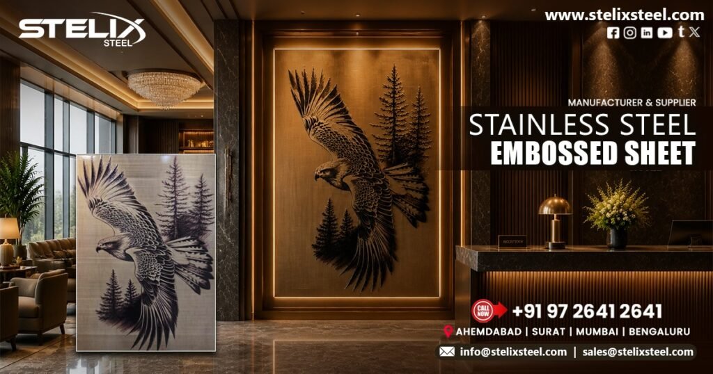 Stainless Steel Embossing Sheets for Interior Design