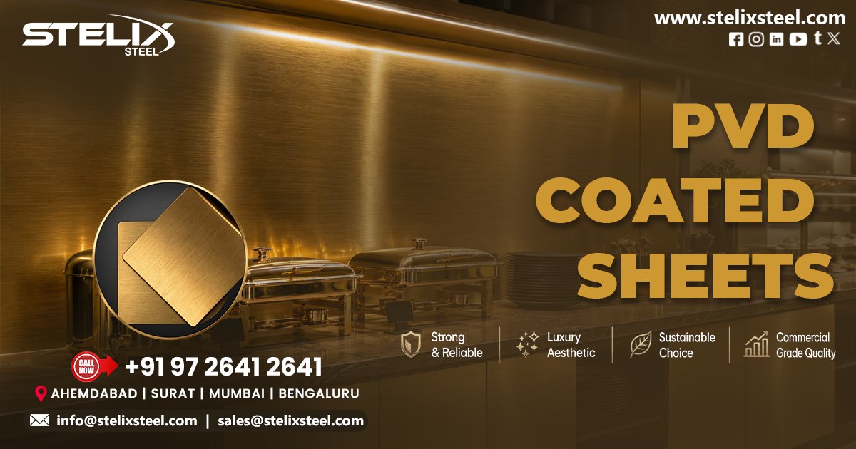 Gold PVD Coated Sheets in Chennai