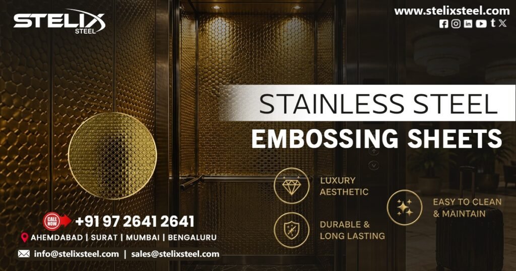 Linen Embossing Stainless Steel Sheets in Chennai
