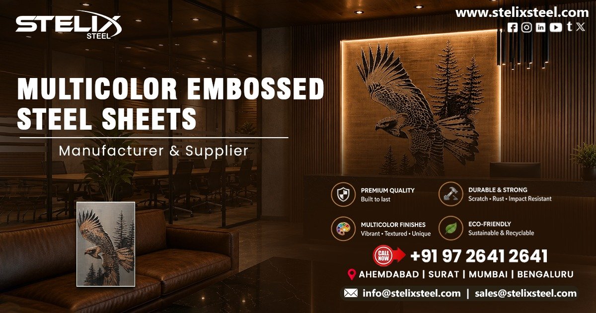 Multicolor Embossed Steel Sheets in Jaipur