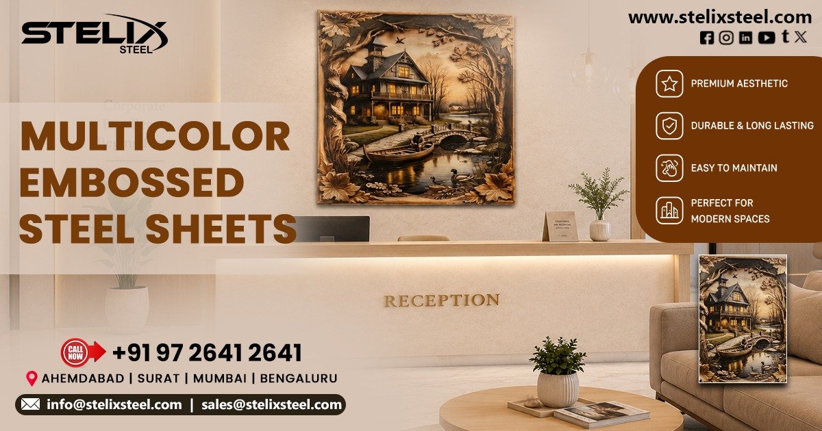 Multicolor Embossed Steel Sheets in Ranchi