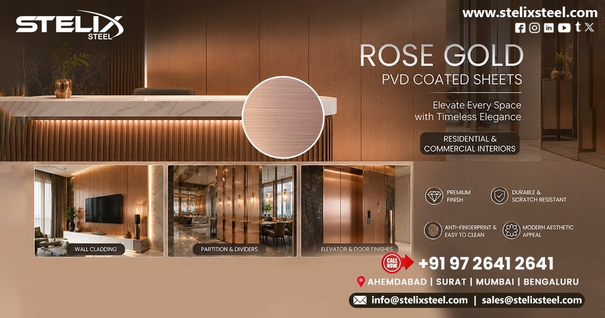 Rose Gold PVD Coated Sheets in Jaipur