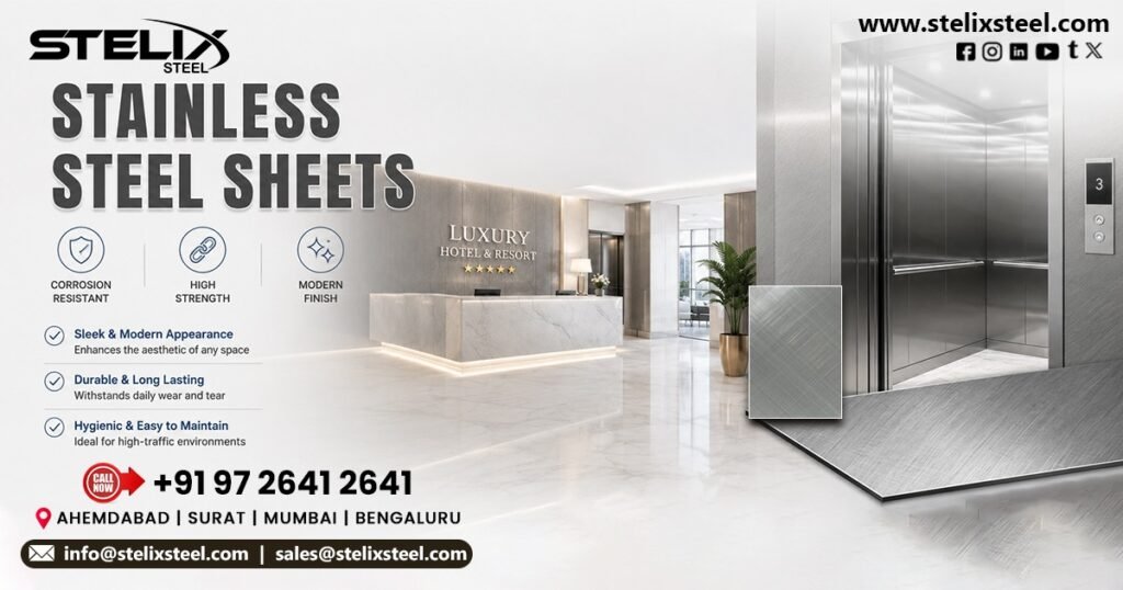 Cross Hairline Finish Stainless Steel Sheet in Chennai