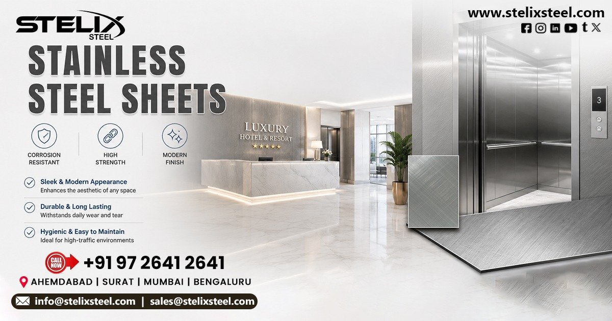 Cross Hairline Finish Stainless Steel Sheet in Chennai