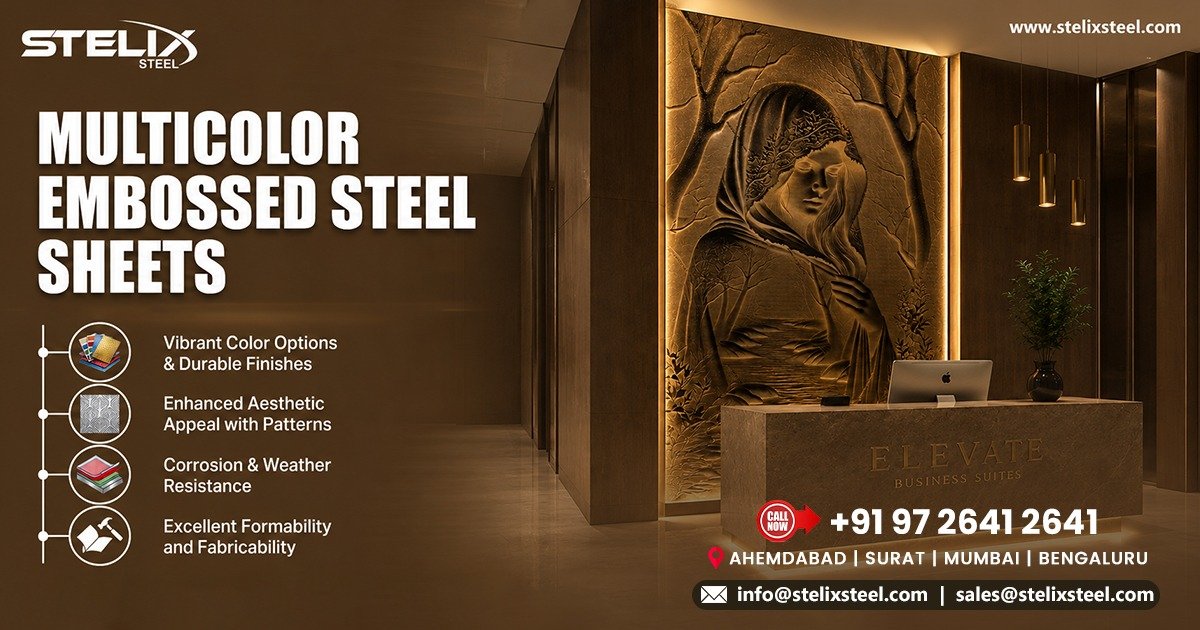 Multicolor Embossed Steel Sheets in Bhopal
