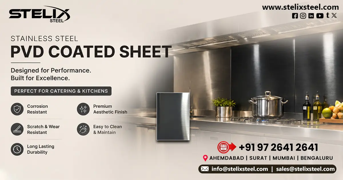 Black PVD Coated Stainless Steel in Hyderabad