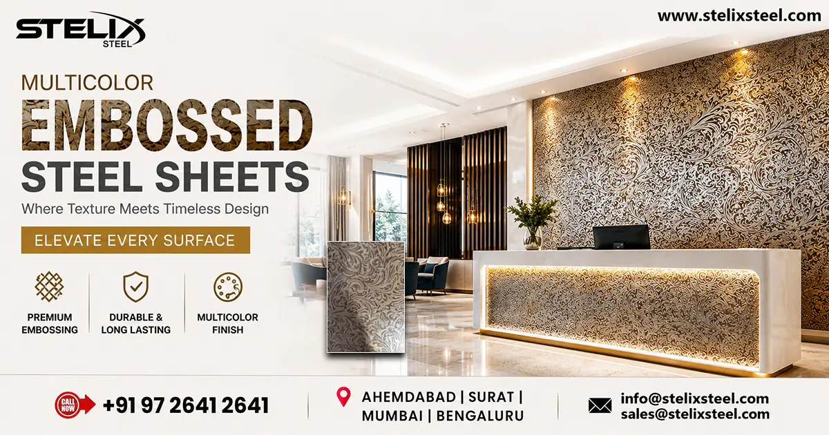 Multicolor Embossed Steel Sheets in Chandigarh