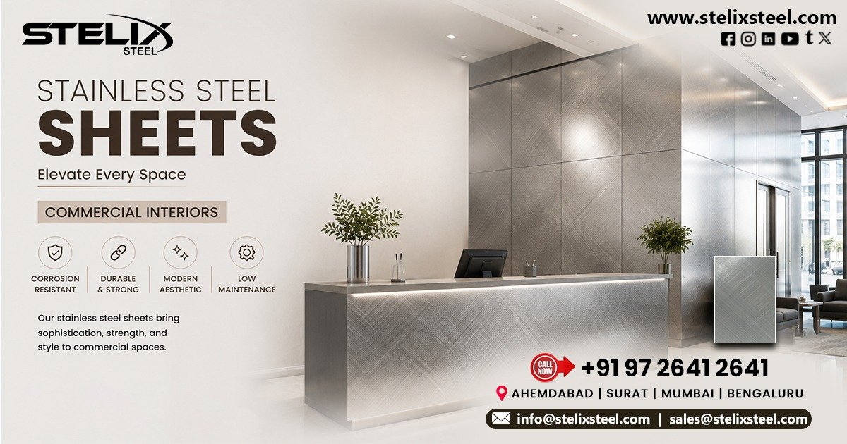 Cross Hairline Finish Stainless Steel Sheet in Bengaluru