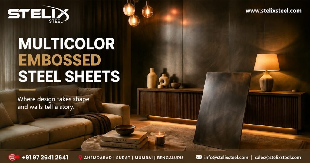 Multicolor Embossed Steel Sheets Supplier in Coimbatore