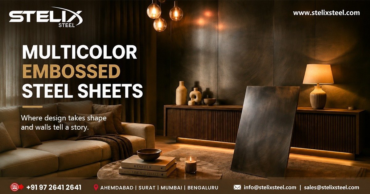 Multicolor Embossed Steel Sheets Supplier in Coimbatore