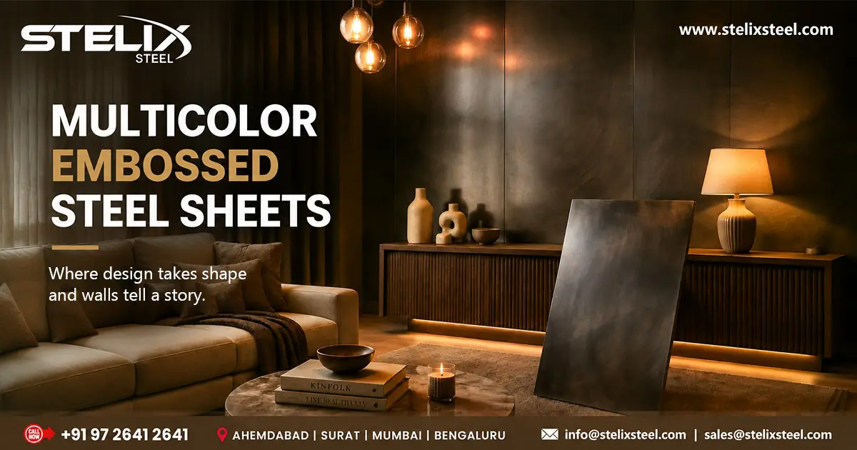 Multicolor Embossed Steel Sheets Supplier in Coimbatore