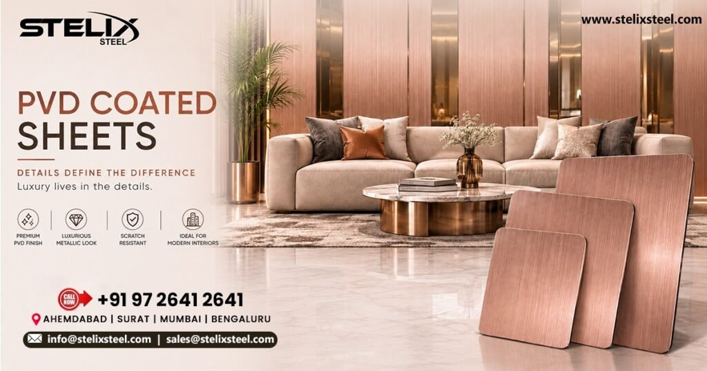 Rose Gold PVD Coated Sheets Supplier in Thiruvananthapuram