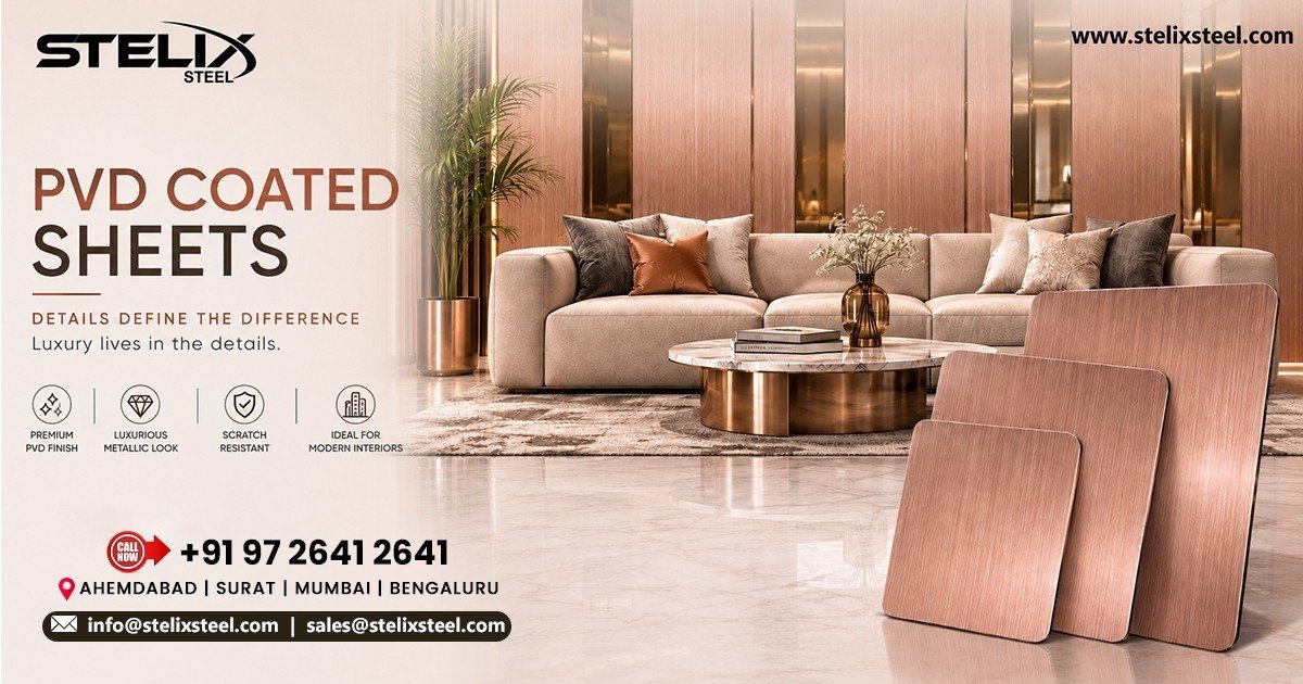 Rose Gold PVD Coated Sheets Supplier in Thiruvananthapuram