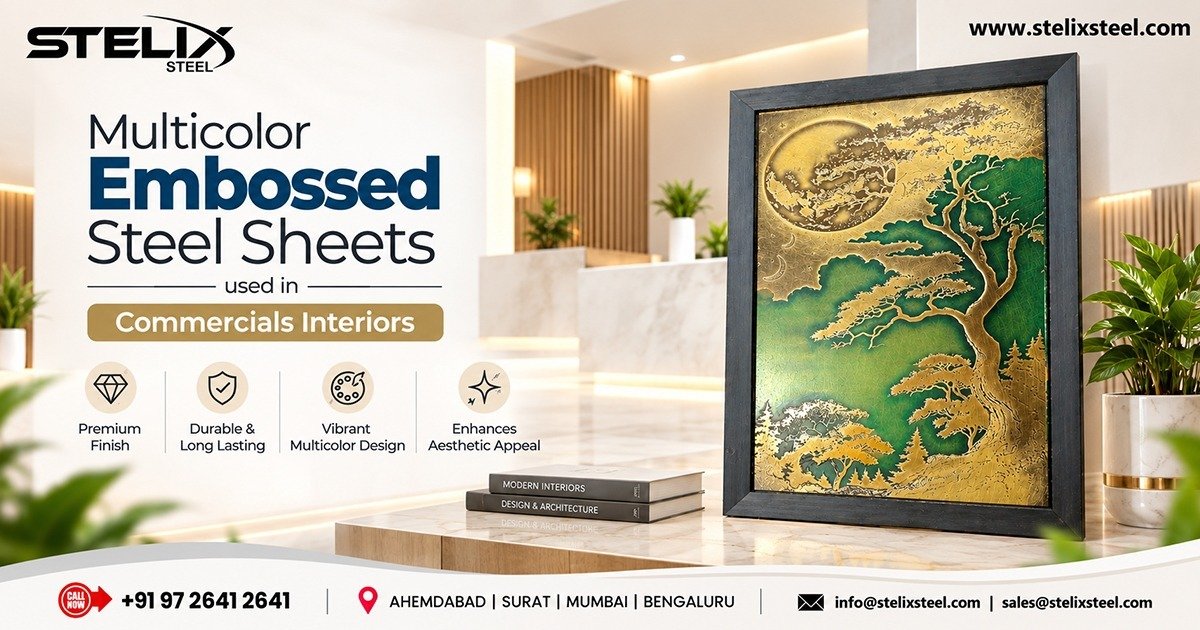 Supplier of Multicolor Embossed Steel Sheets in Patna