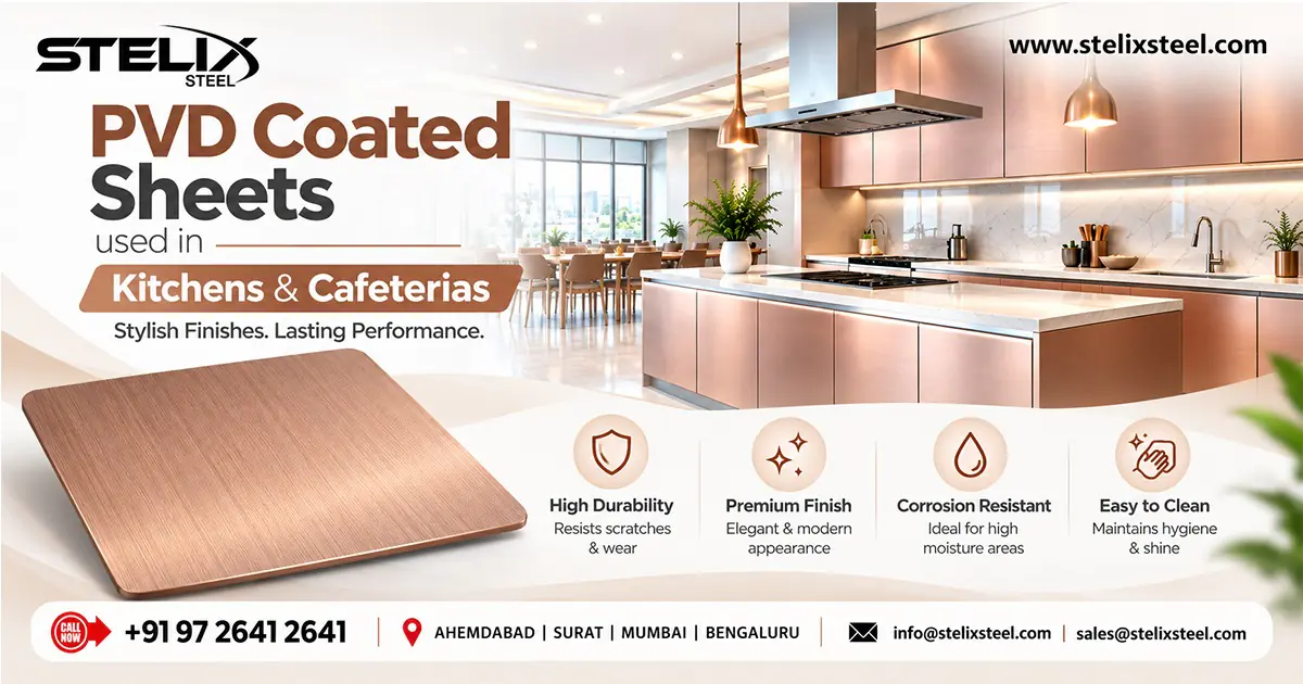 Rose Gold PVD Coated Sheets Supplier in Jabalpur