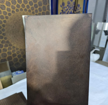 Stainless steel embossed multi color sheet