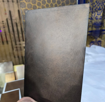 Stainless steel embossed multi color sheet