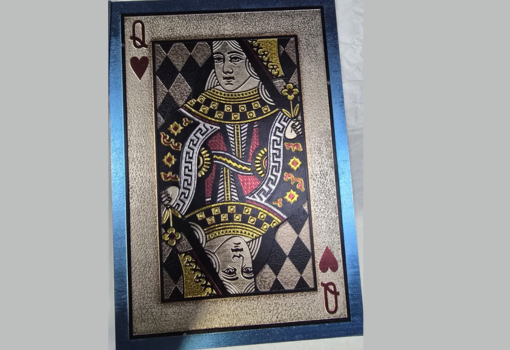 Stainless steel embossed multi color sheet